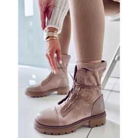 BM Stivali da lavoro da donna Cyrus Khaki beige 1