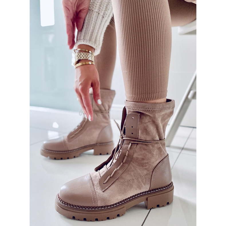 BM Stivali da lavoro da donna Cyrus Khaki beige 1