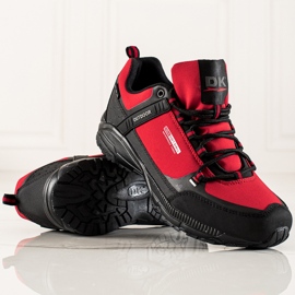 Scarpe da trekking da uomo DK nero rosso 2