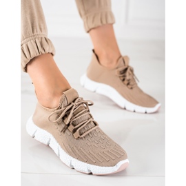 SHELOVET Sneakers sportive beige 1