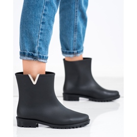 SHELOVET Stivali di gomma neri alla moda nero 1