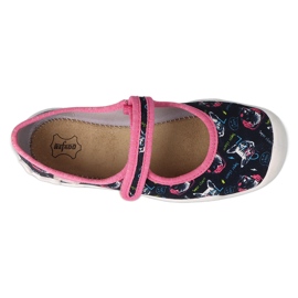 Scarpe per bambini Befado 114Y497 blu navy rosa multicolore 1