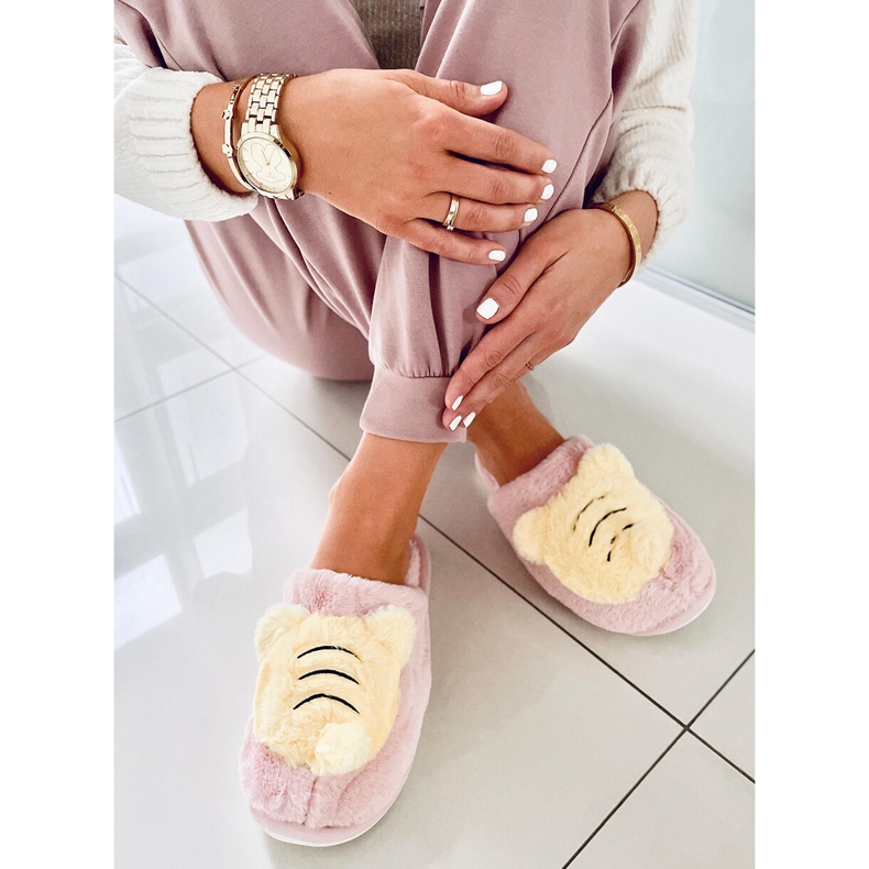 BM Pantofole da donna Rosa Perla giallo 1