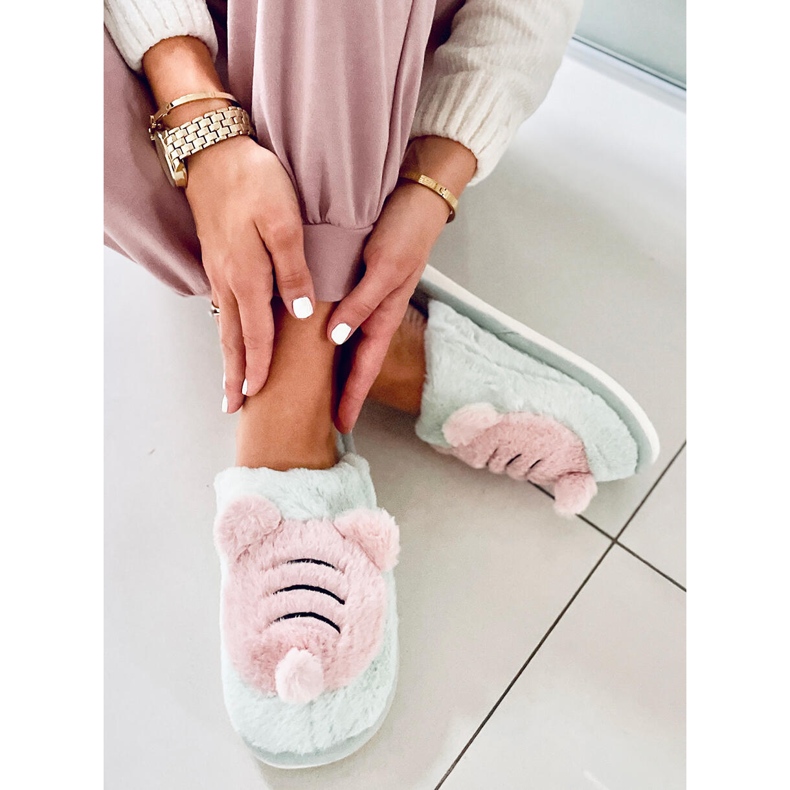 PA1 Pantofole da donna Pearl Mint verde rosa 1
