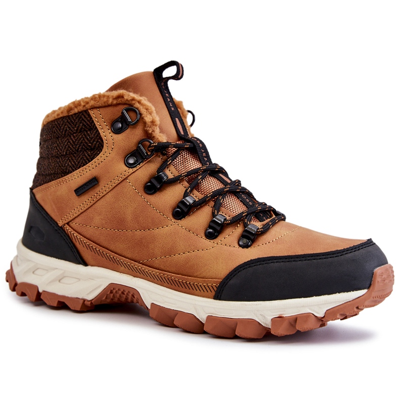 Stivali caldi da uomo Scarpe da trekking Cross Jeans KK1R4021C Camel marrone 1