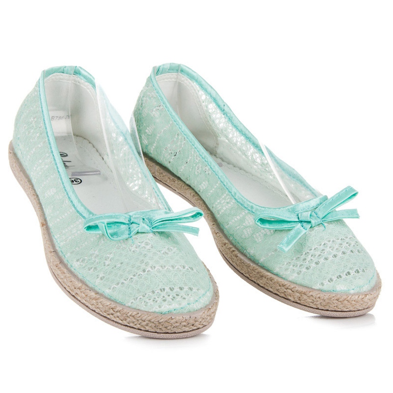 Balada Ballerine in pizzo verde 1