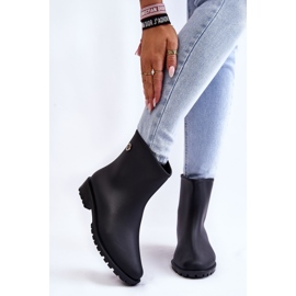 Stivali da pioggia classici slip-on da donna neri Floriana nero 1