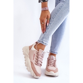 Sneakers con plateau da donna Cross Jeans KK2R4072C Nude rosa 1