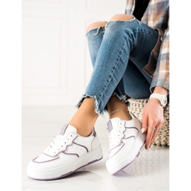Weide Comode scarpe da ginnastica casual bianco 2