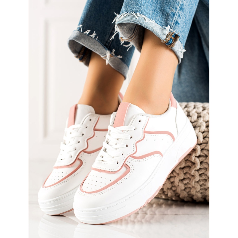 Weide Comode scarpe da ginnastica casual bianca 2