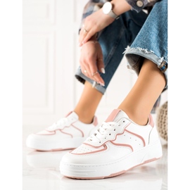 Weide Comode scarpe da ginnastica casual bianca 1