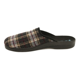 Pantofole scozzesi Adanex da uomo 27671 beige nero multicolore 2
