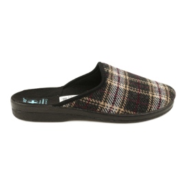 Pantofole scozzesi Adanex da uomo 27671 beige nero multicolore 1