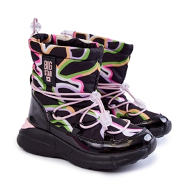 Doposci per bambini W Print Big Star KK374099 Nero-Rosa 4