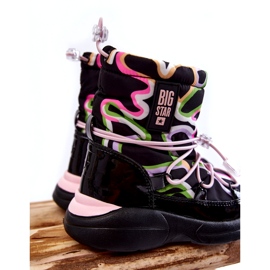 Doposci per bambini W Print Big Star KK374099 Nero-Rosa 3