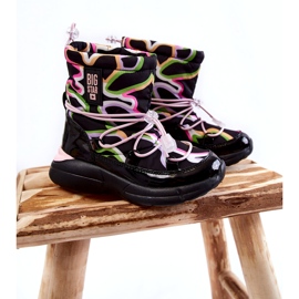 Doposci per bambini W Print Big Star KK374099 Nero-Rosa 1