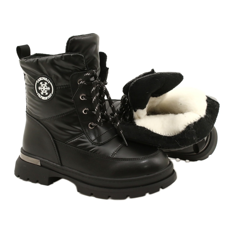 Stivali da neve per bambini Miss Evento 22DZ23-5258 Neri nero 4