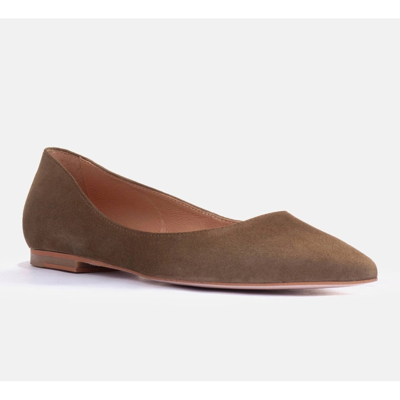 Marco Shoes Ballerine sottili cachi verde 1