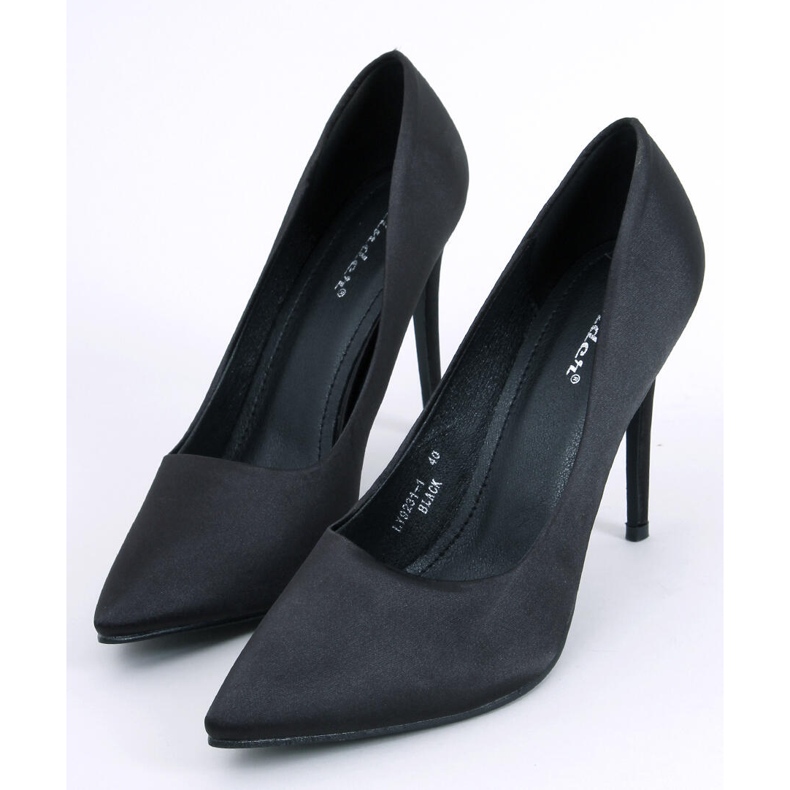 PA1 Tacchi alti da donna in raso Talia Black nero 1