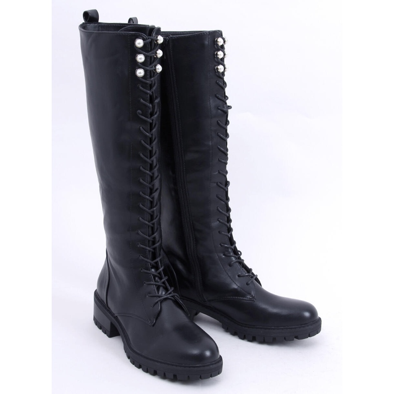 PA1 Stivali stringati da donna Tarver Black nero 1