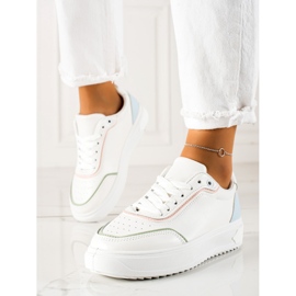 TRENDI Sneakers Con Inserto Colorato bianco 1