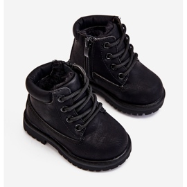 FRROCK Stivali Trappers riscaldati neri per bambini Dexter nero nero 2