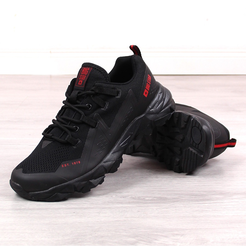 Scarpe da trekking nere da uomo Big Star KK174109 nero 1