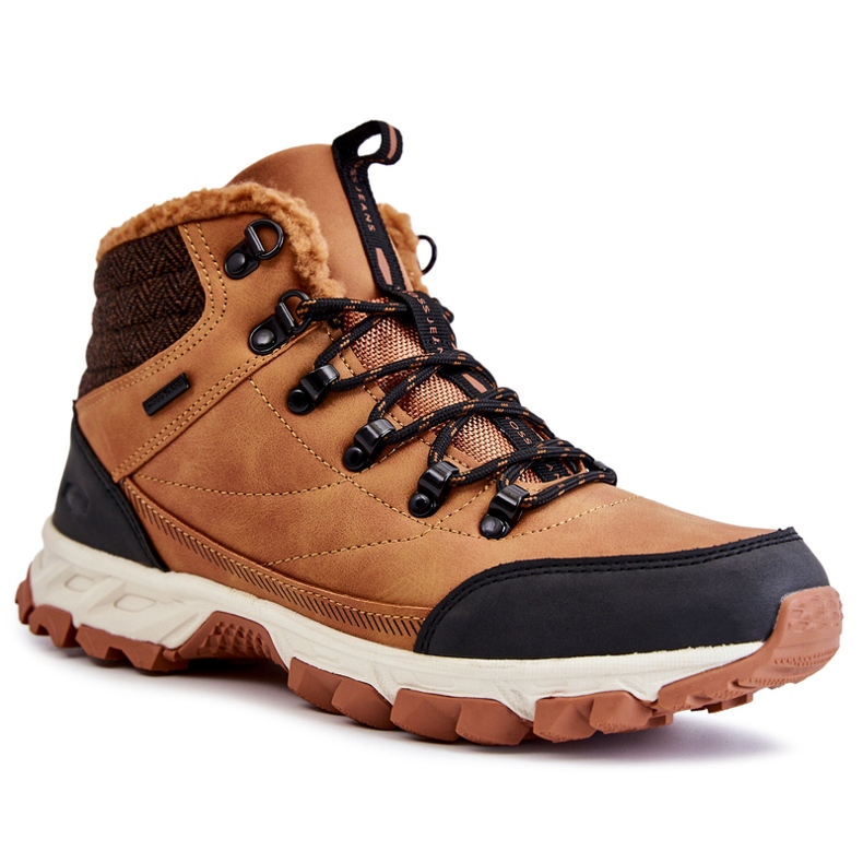 Stivali caldi da uomo Scarpe da trekking Cross Jeans KK1R4021C Camel marrone 2