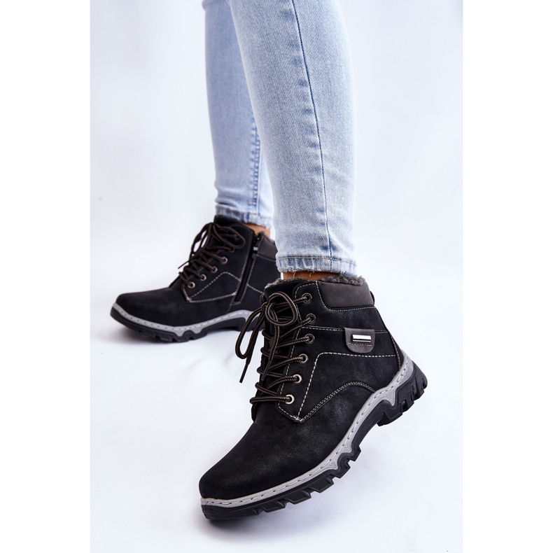 PA1 Stivali Trapper da donna Warm Zipper Black Jake nero 2