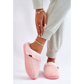 Pantofole Slip-On Isolate Da Donna Con Pelliccia Rosa Leriss 1