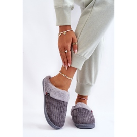 Pantofole Slip-On Isolate Da Donna Con Pelliccia Leriss Grigio 1