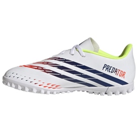 Scarpe da calcio Adidas Predator Edge.4 V Tf Jr GV8496 bianco bianco 1