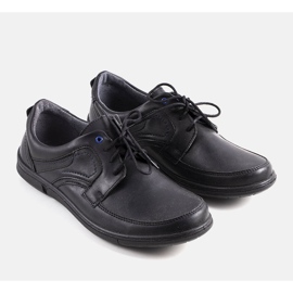 Lukio scarpe nere da uomo nero 1