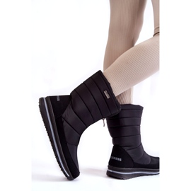 Scarponi da neve leggeri e isolati Progress PROGJ-22-129 da donna neri nero 2