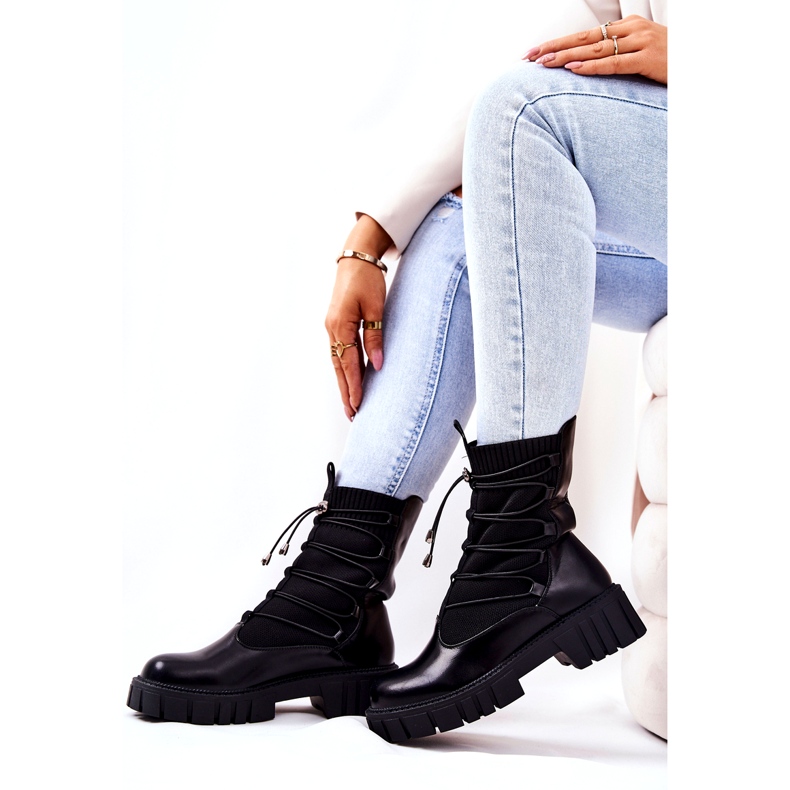 Stivali da donna con Basido Basido Sock nero 6