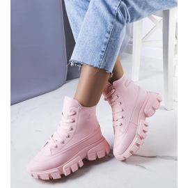 BM Scarponcini da trekking da donna Nurbi beige rosa 1