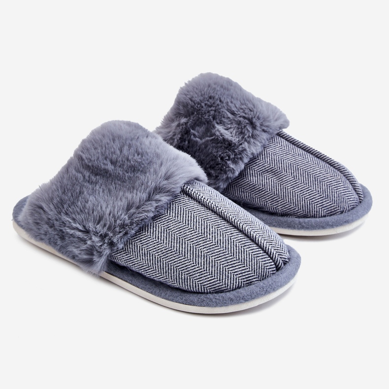 Pantofole isolate da uomo blu navy Marcus 1