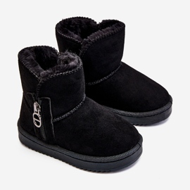 Stivali da neve caldi da bambino Catellie neri nero 1