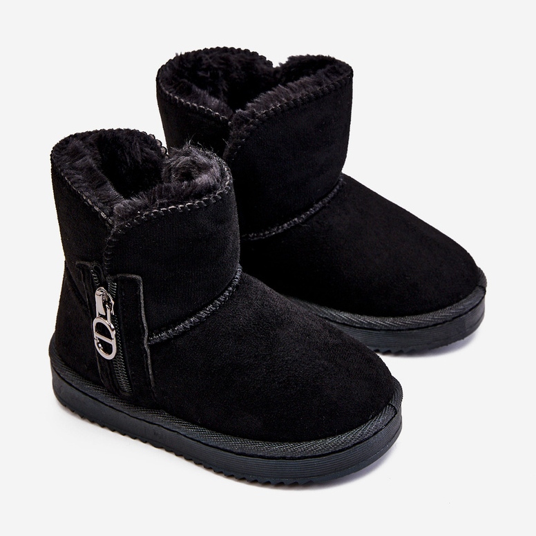 Stivali da neve caldi da bambino Catellie neri nero 1