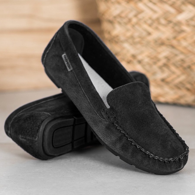Vinceza Mocassini classici in pelle nero 1