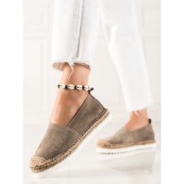 T.Sokolski Espadrillas In Pelle Sulla Piattaforma marrone 1