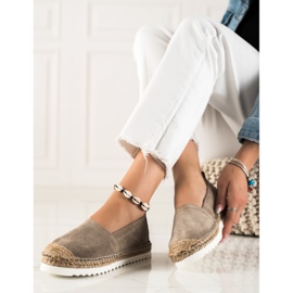 T.Sokolski Espadrillas In Pelle Sulla Piattaforma marrone 2