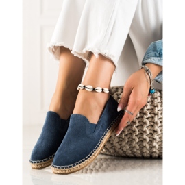 T.Sokolski Espadrillas classiche in pelle blu navy 1