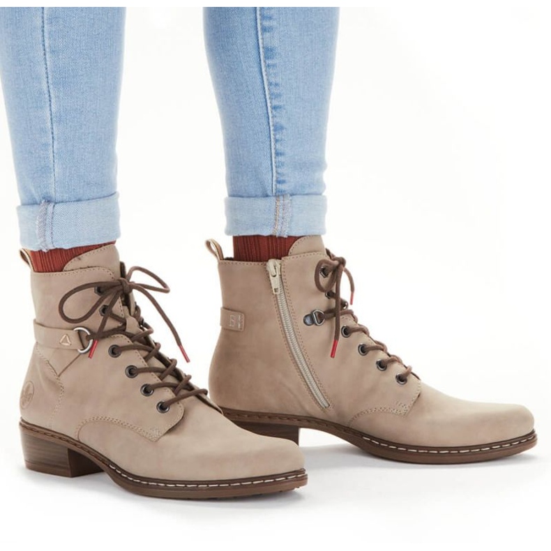 Comodi stivali isolanti Rieker W RKR574 beige 1