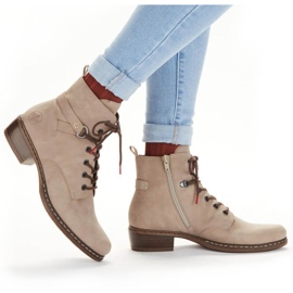 Comodi stivali isolanti Rieker W RKR574 beige 2