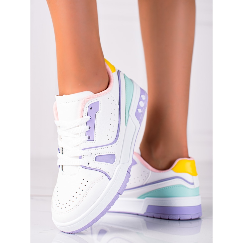 SHELOVET Scarpe sportive alla moda bianca 1