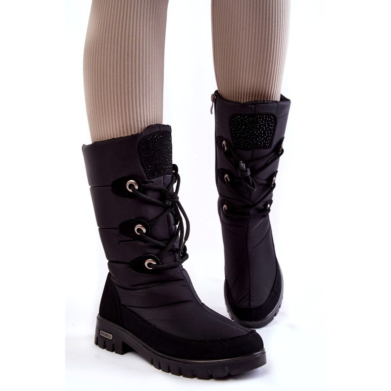 Scarponi da neve alti e caldi Progress PROGJ-20-07 neri nero 5