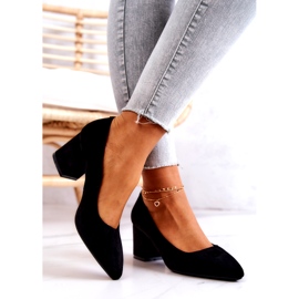 Décolleté in camoscio Sergio Leone PB411 Nero 2