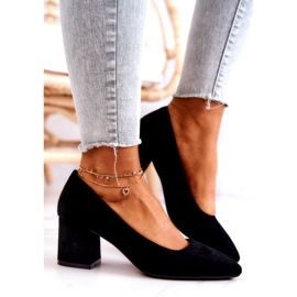 Décolleté in camoscio Sergio Leone PB411 Nero 3