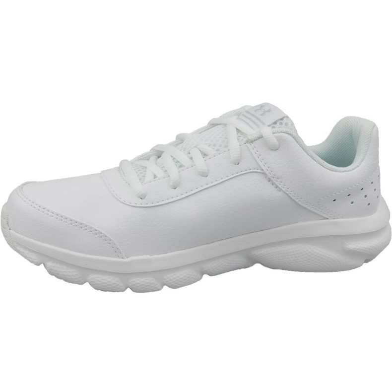 Under Armour Gs Assert 8 Jr 3022697-100 scarpe da corsa bianco bianco 1